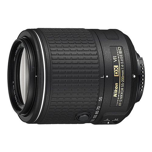 Nikon AF-S DX NIKKOR 55-200MM f/4-5.6G ED Vibration Reduction II Zoom Lens with Auto Focus for Nikon DSLR Cameras - The Most Essential Survival Gear / Equipment